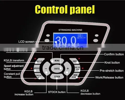 2016 Full-function Advanced electronic stringing machine with automatically rotating clamp D2128