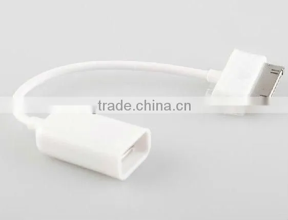 USB female otg to 30pin adapter cable for samsung usb otg for galaxy tab 10.1