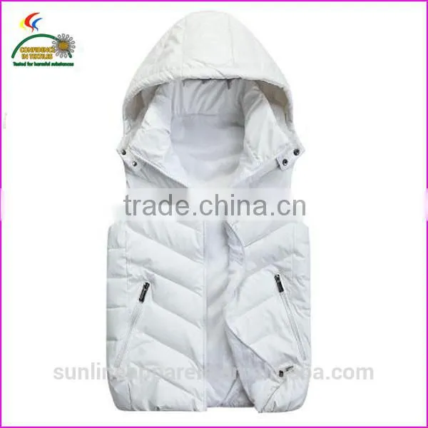 duck down vest with hood