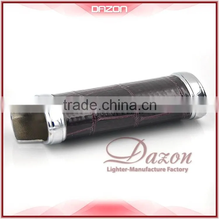 Metal Leather Lighter Case For BIC Custom
