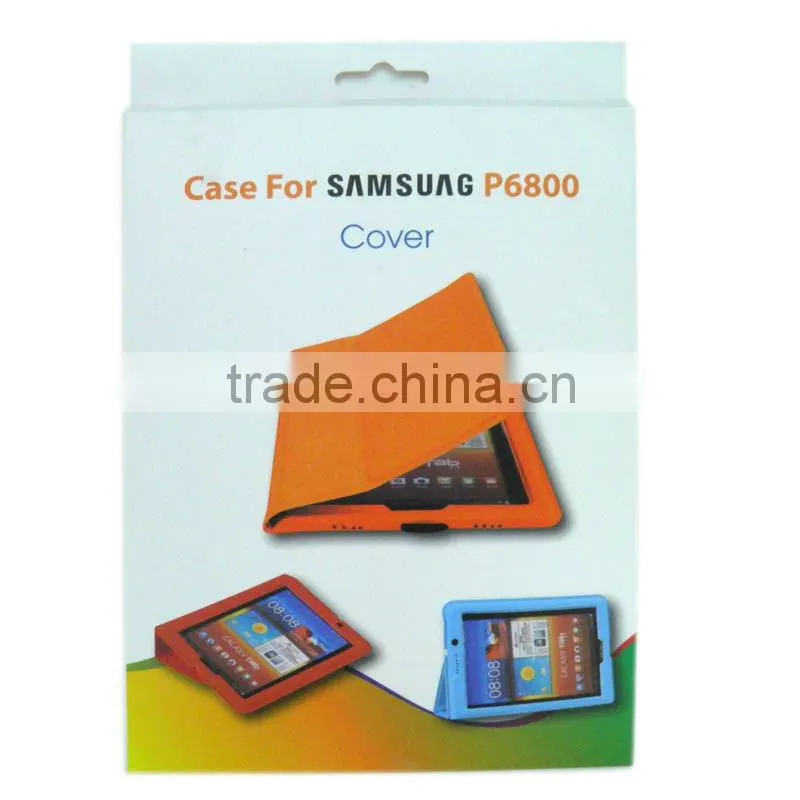 Rotating leather smart case for Samsung Galaxy Tab 7.7 P6800