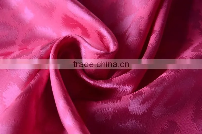 waterproof polyester spandex woven jacquard leopard stretch fabric for shorts