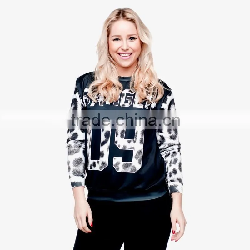 New design round neck pullover, custom sublimation high chimney collar sweatshirt