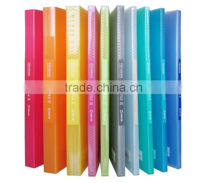 PP Display Book 186GSV - Convenient and Colorful Clear File with Transparent Cover
