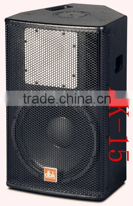 15 inch birch plywood portable professional speaker ,with 500W power loudspeaker for stage