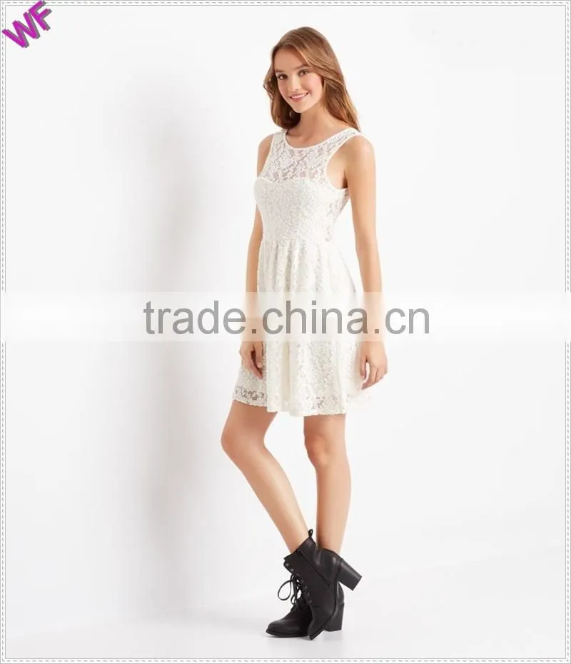 China wholesale clothing floral lace dress woman clothes woman