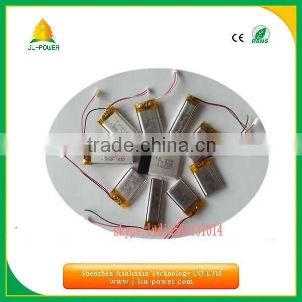 good quality li polymer battery 3.7v 500mah rechargeable battery