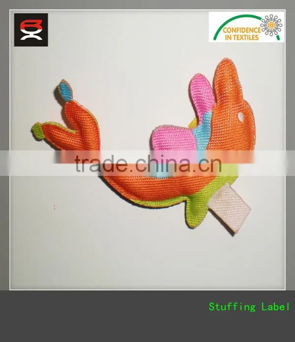 High quality stuff label woven label for children clothing