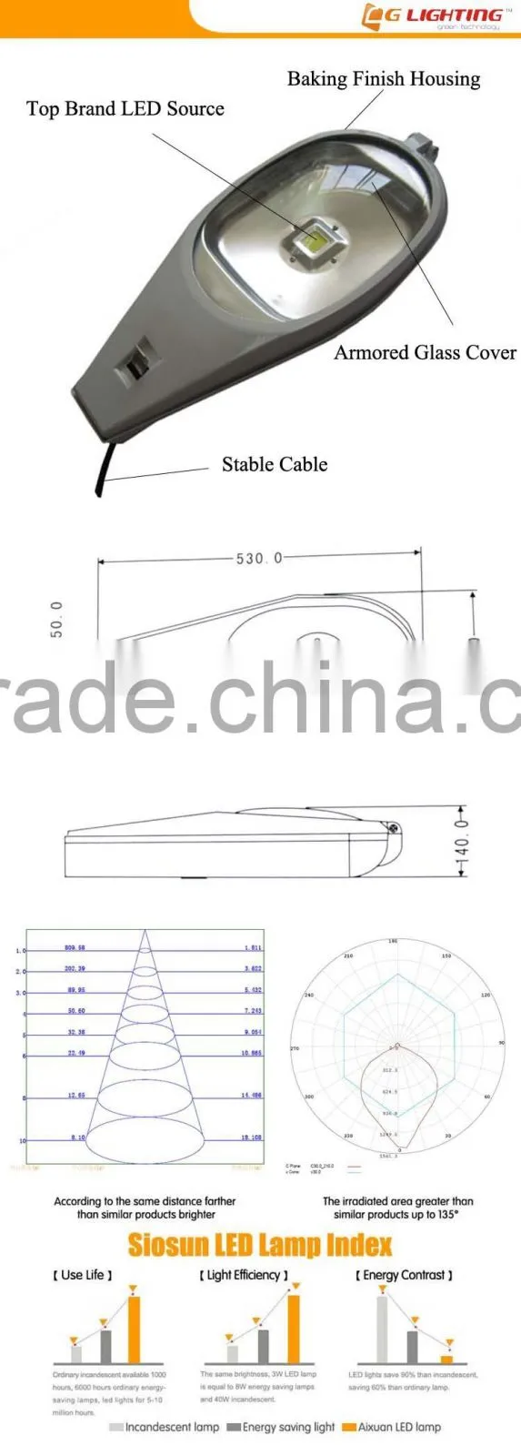 New Design 30W Citizen COB LED Street Lamp