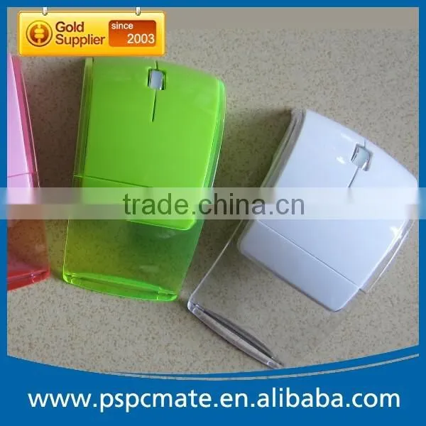 Computer 2.4G Wireless Folding Arc Crystal Gift Mouse