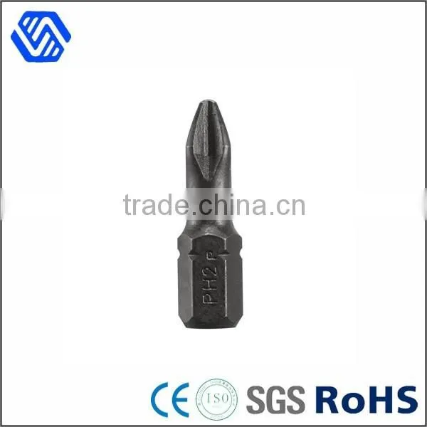 High carbon steel hex PH 2 bit