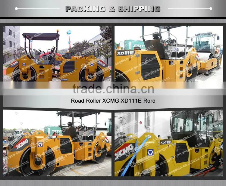 Road roller XCMG double roller XD112E new road roller for sale