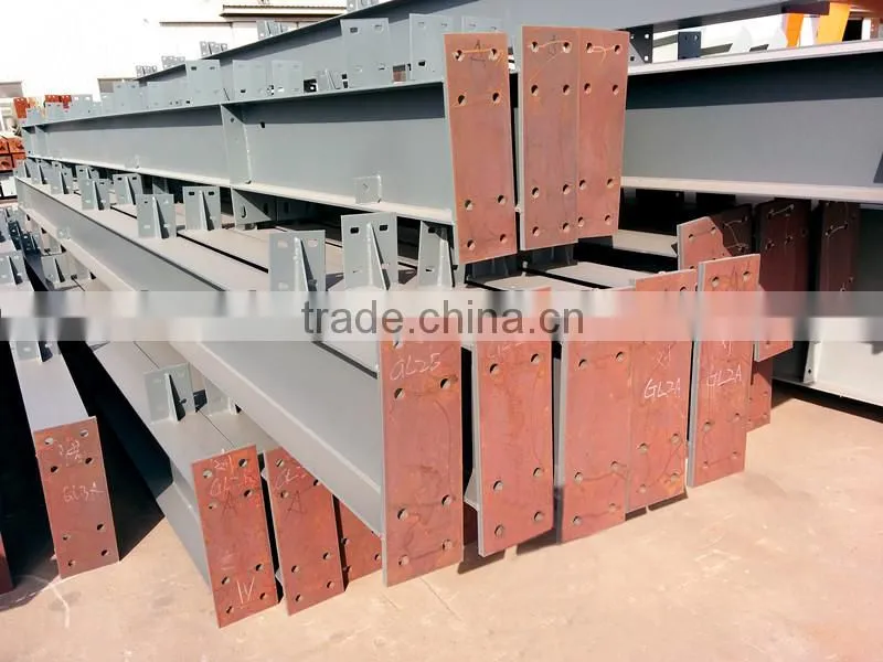 Weld H beam lightweight steel warehouse sandwich panels structure