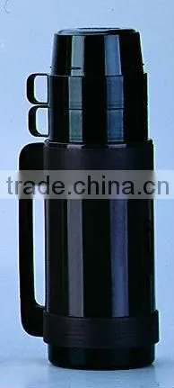 Thermos bottle with glass liner