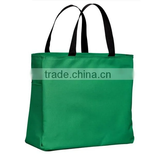 Webbing Handles 600D Polyester Canvas Shopping Tote Bag