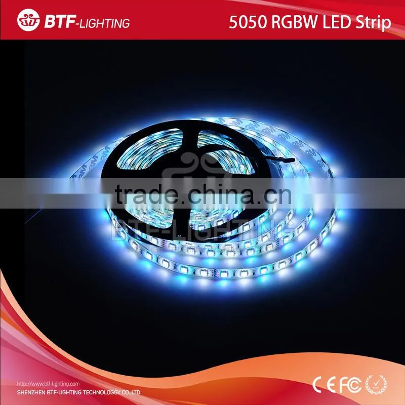 5m 60leds/m 5050 rgbw led strip RGB+Cool White strip Waterproof IP65 White PCB DC12V SMD 5050 Mixed color