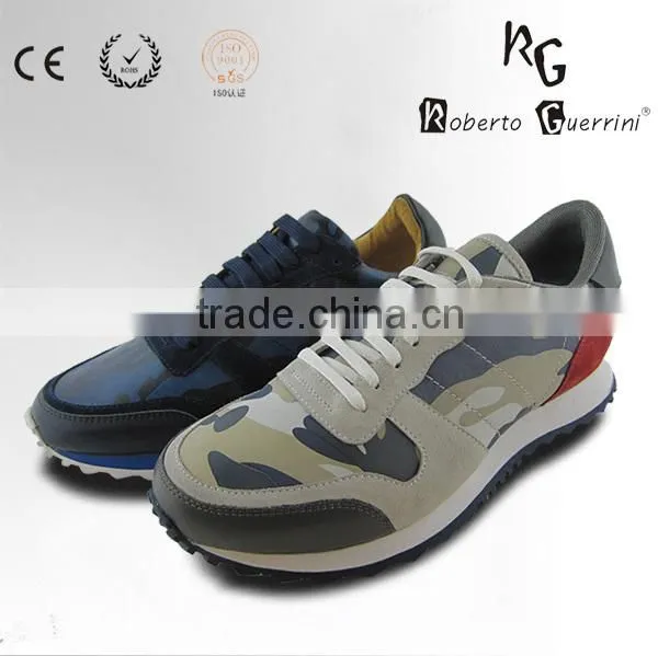 Sport Sneaker with Camouflage Pattern Rubber Outsole Men Shoes