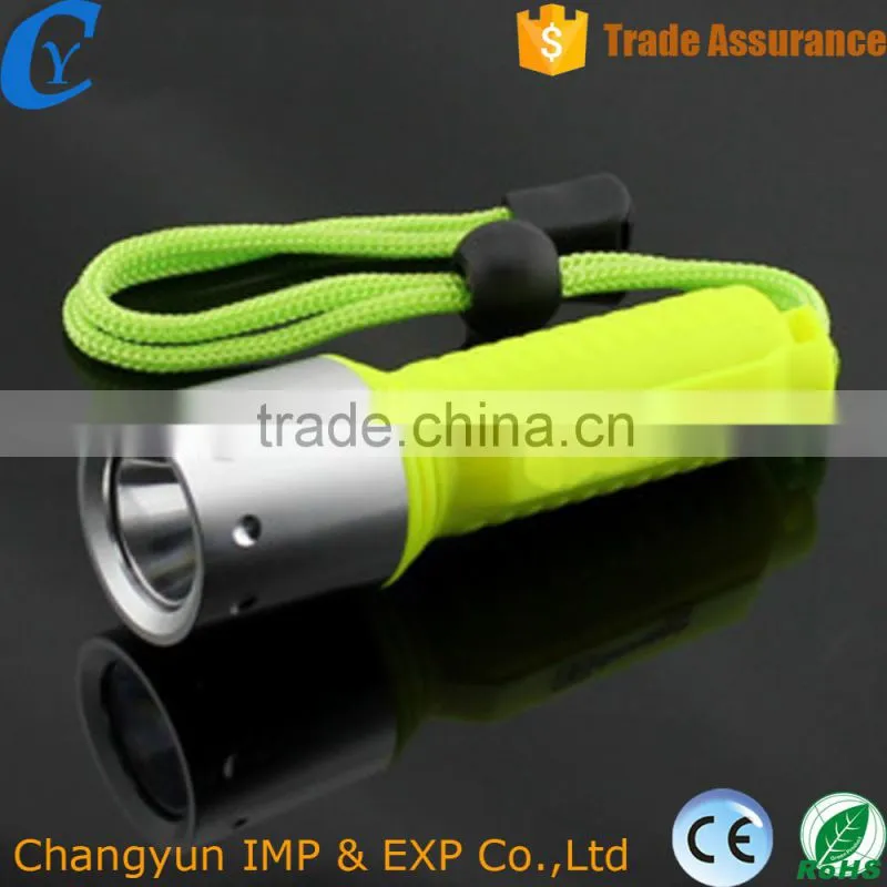 Wholesale xm-l T6 Diving Flashlight Flashlight Type and LED Light Source portable Diving lights