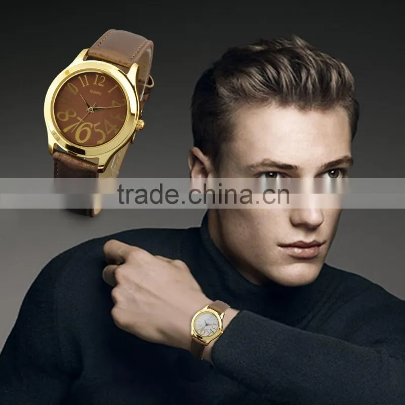 New 2016 Jewelry Brown Leather Watches Made In Japan