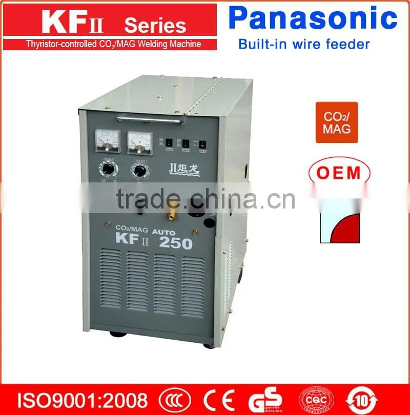 KF-200 thyristor-controlled CO2 MIG MAG welding machine with built-in wire feeder designed