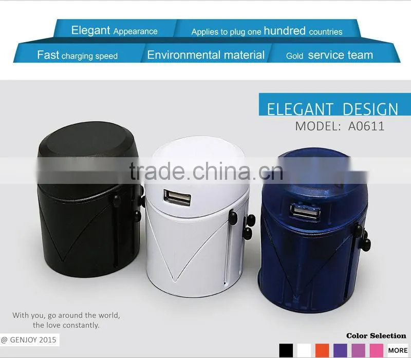 Multifunctional Compact USB Universal Power Plug Travel Adapter