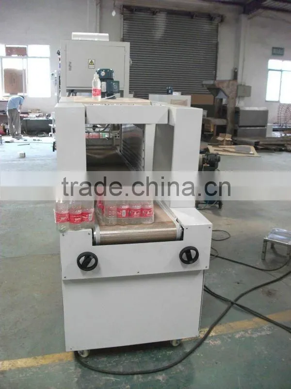 Film shrink packaging machine/ Semi-Auto Shrink Wrapping Packing Machine/ bottle film shrinking packing machine