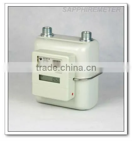 ICG4S Sapphire Diaphragm Household Steel Case IC card prepaid intelligent Gas Meter