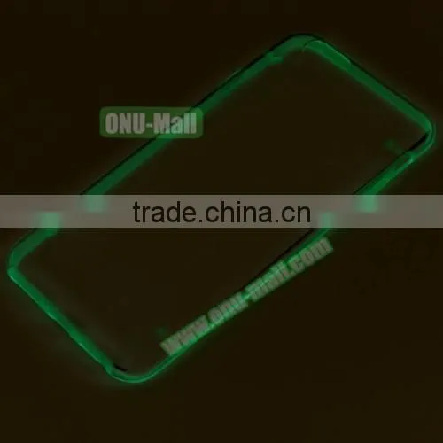 Factory Price OEM Luminous Frame Transparent Case for iPhone 6, Back Cover Case for iPhone 6s