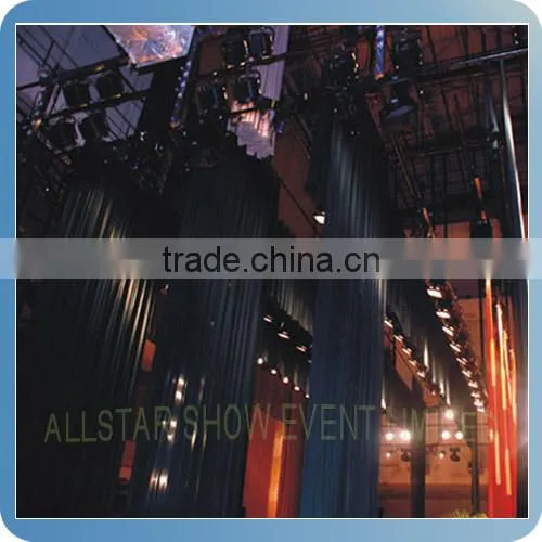 Black and red theater curtain,stage curtain