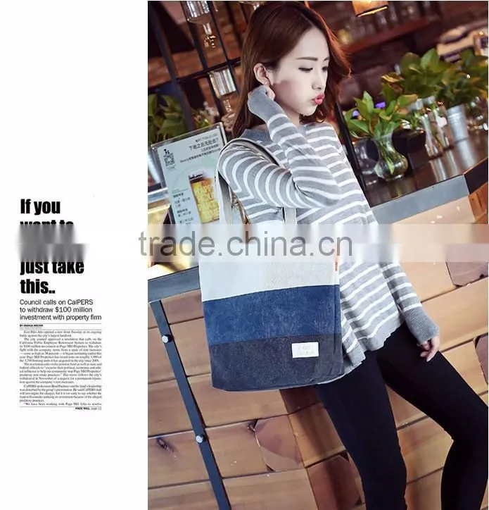 Cheap fashion beach bag canvas bag