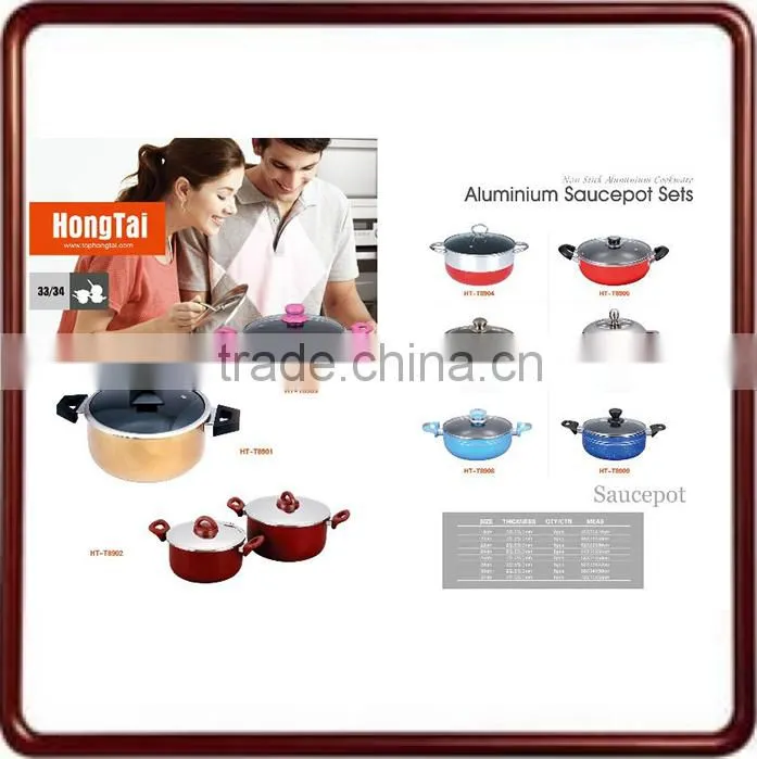 colorful non stick coating pressed frying wok sets