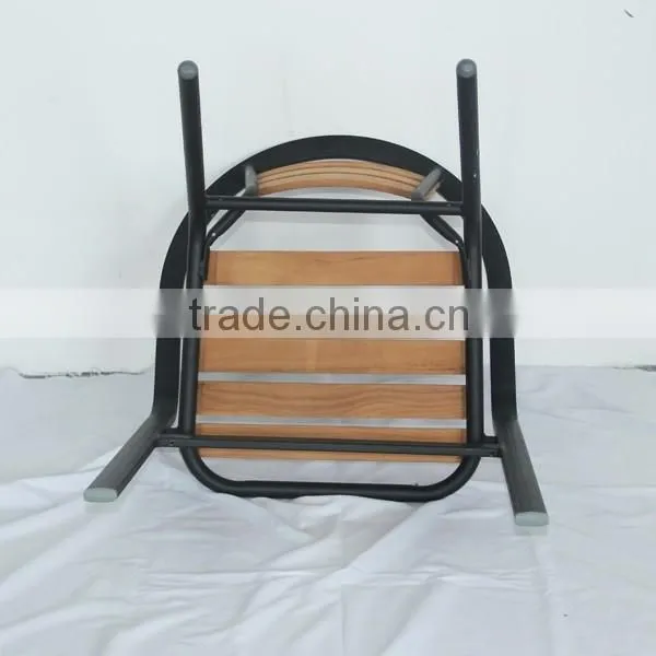 restaurant furniture ourdoor good quality relaxing wooden aluminum chair YC008
