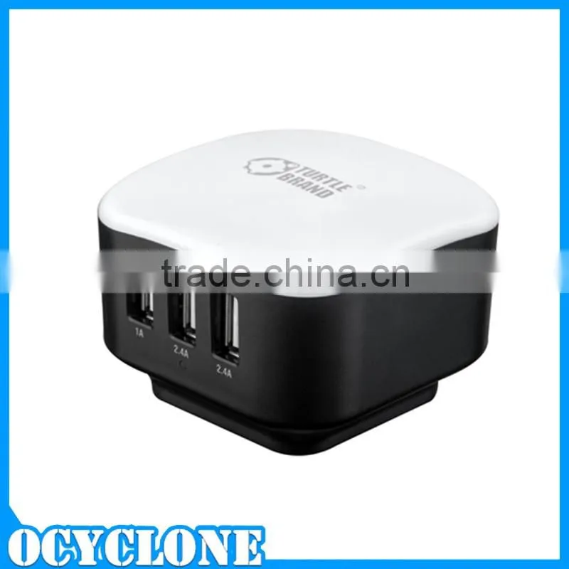 Travel adapter EU plug with 3 usb ports