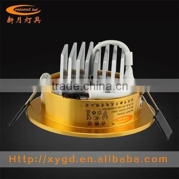 New golden rings bridgelux chip 3w led downlight with 2 years warranty