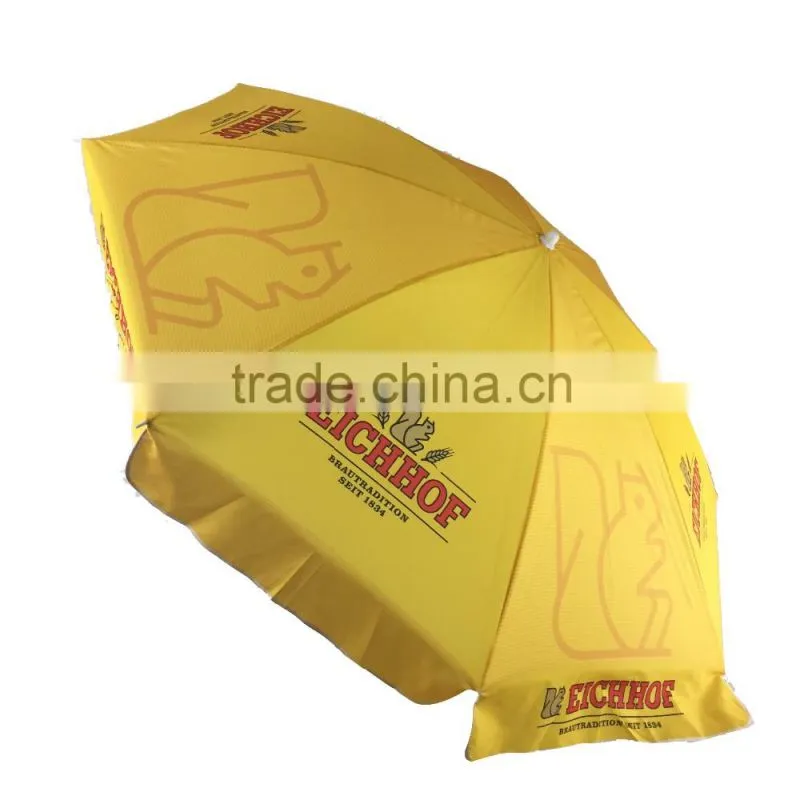 Guaranteed quality proper price yellow beach sun umbrellas