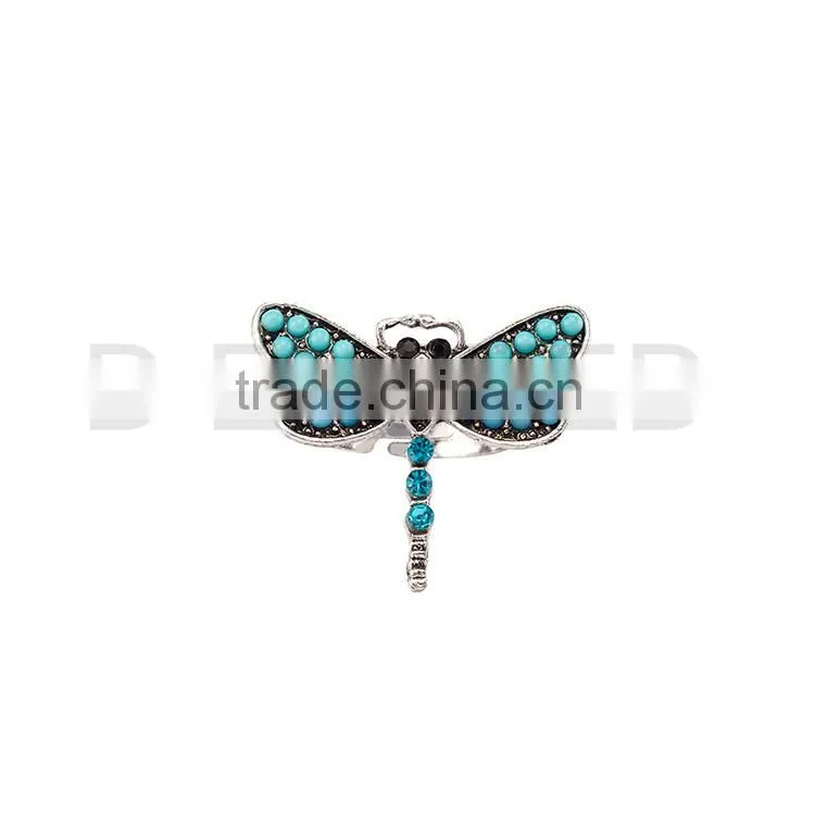 Fashion butterfly 18k gold ring for customer