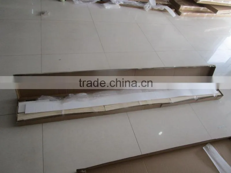 Modern and elegant metal double bed in white color