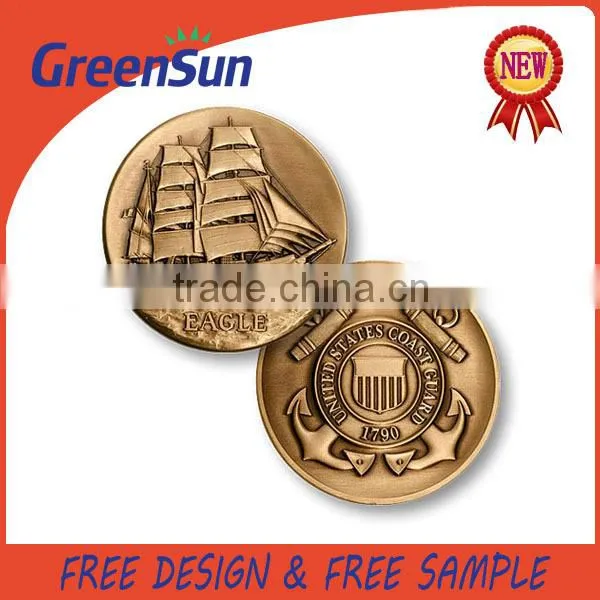 Copper Plating Metal Blank Souvenir Coin