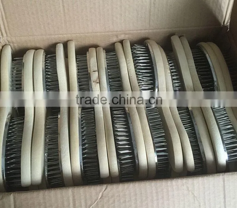 new arrive hair brush salon use hair straightening brush, cheap wooden hair brush