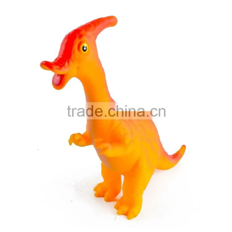 6pcs 10 inch cartoon vinyl soft plastic dinosaur toys