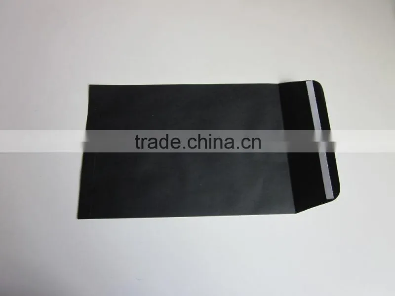 black rigid envelope