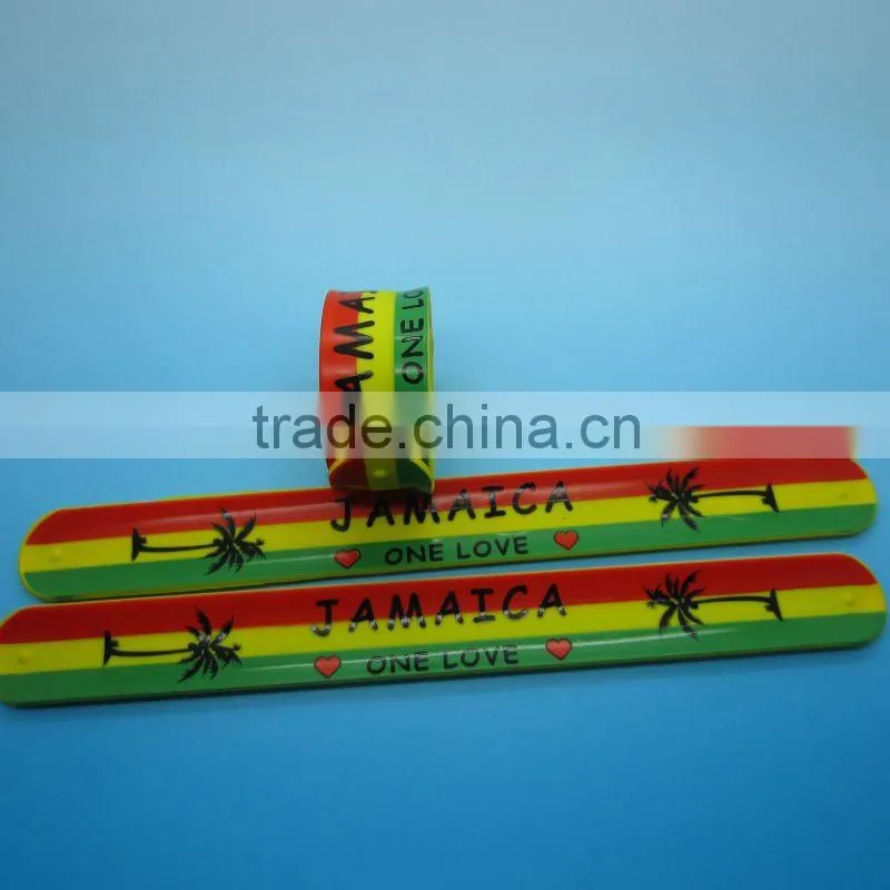 Nice Promotional Gift Soft Thin Spiky I LOVE MY BFF silicone slap band