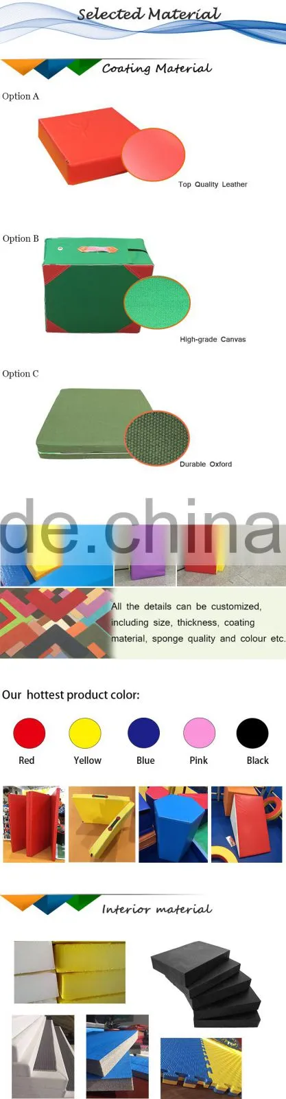 Thick Fold Hand-held gymnastics folding gymnastic mat for sale