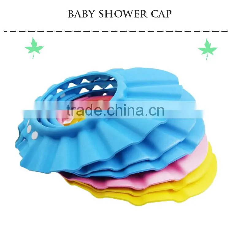 colorful Hotel PE disposable nonwoven shower capclear children hair washing cap