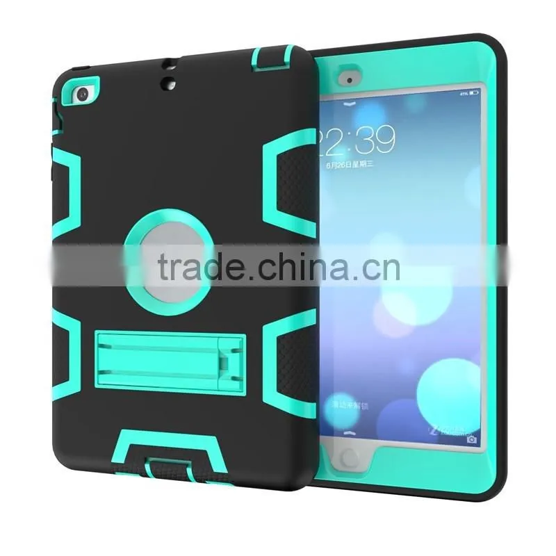 Fashion and special designde Contrast color tablet case for ipad mini 3 with kickstand