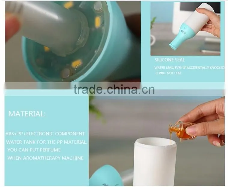 China manufacturer 180ml portable USB air purifier / air humidifier with nightlight