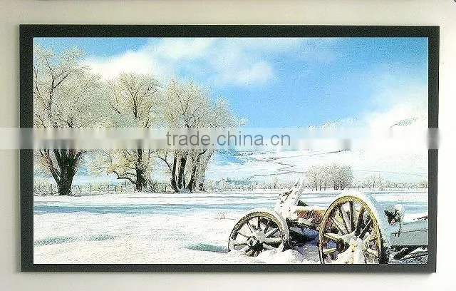 Yes Portable and 3D sliver screen Material 3D projection screen/curved frame projector screen