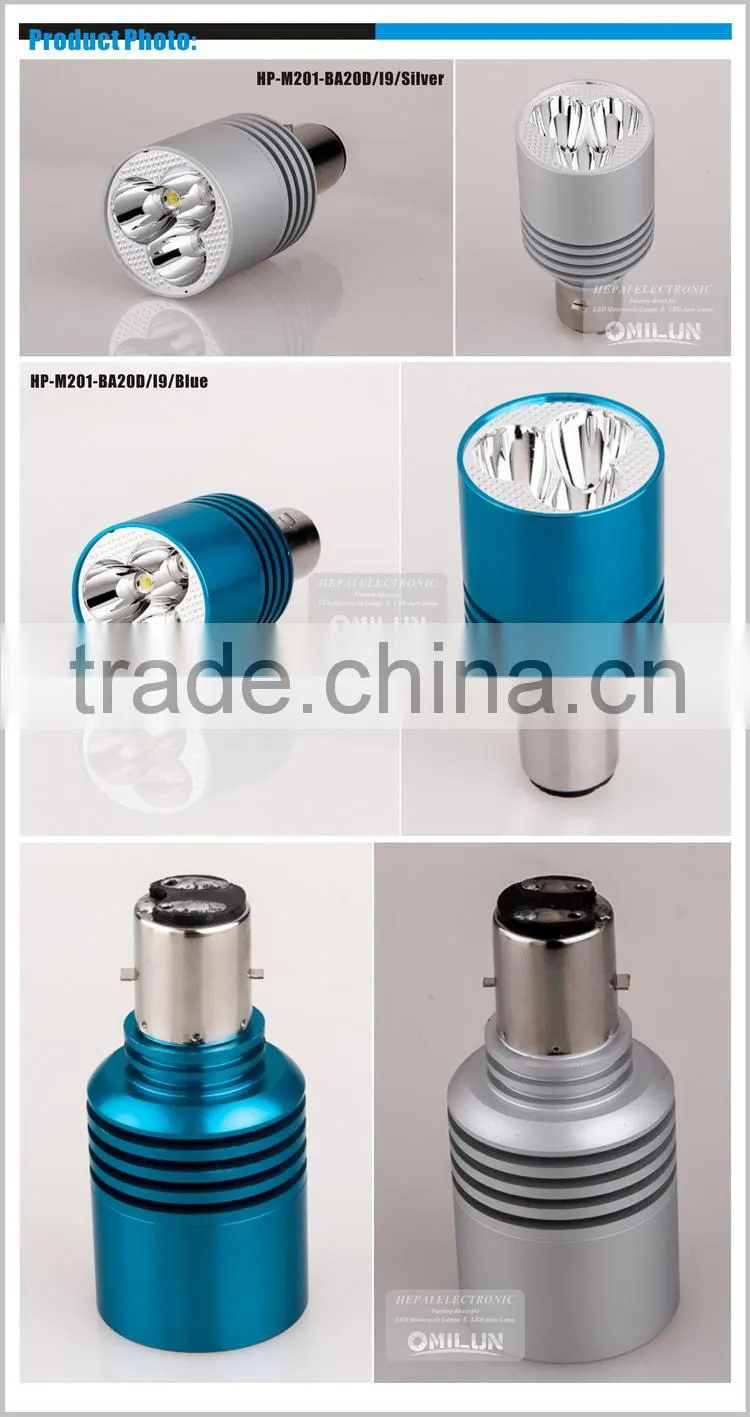 Super bright 9W led motorcycle driving headlight bulb
