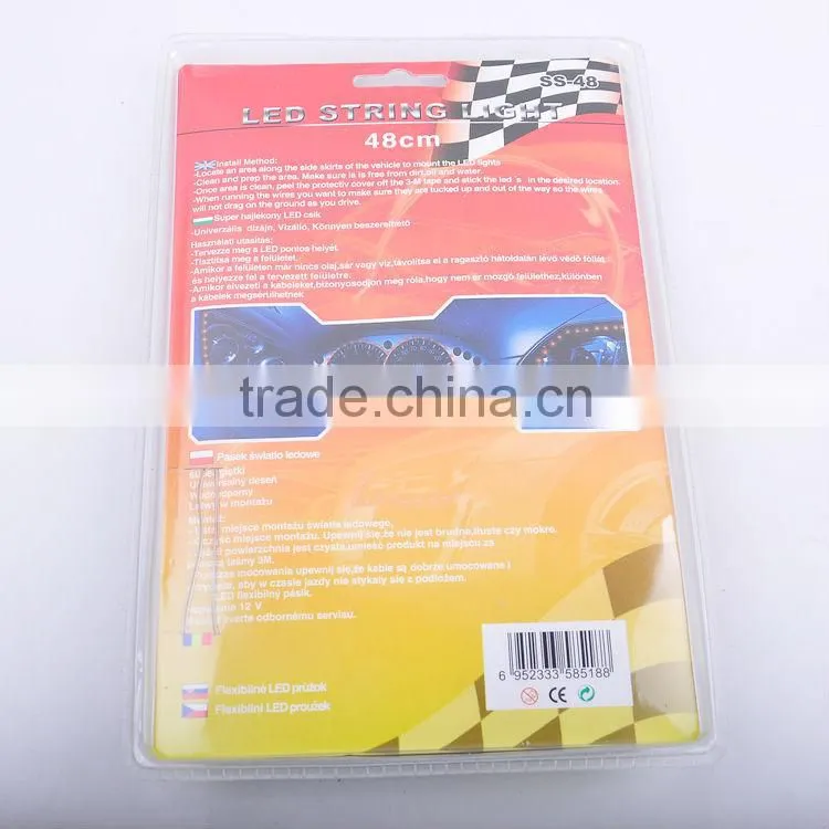 12v 3mm dip waterproof flexible led strip light