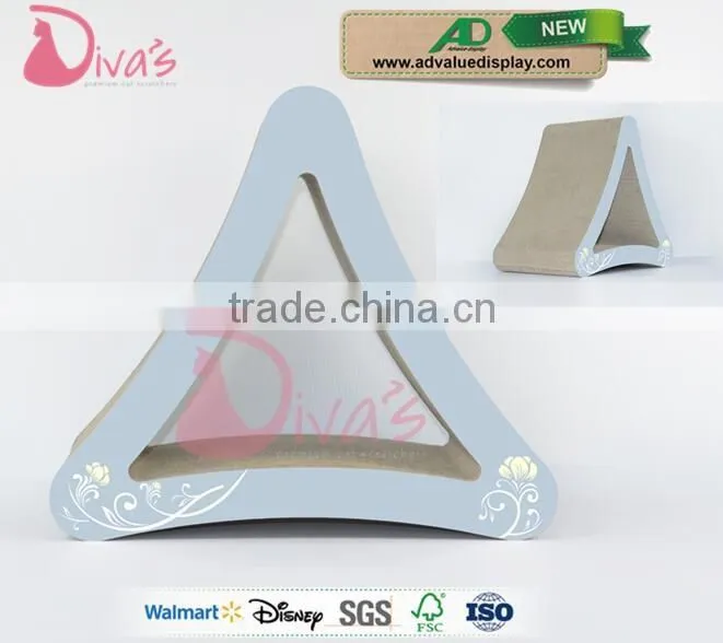 China supplier Trangle Three Sides Corrugated Cardboard Cat Scratcher Best cat scratch post